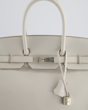 *RARE* Hermès Birkin Bag 35cm in Gris Pale Togo Leather with Palladium Hardware