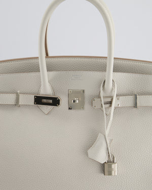 *RARE* Hermès Birkin Bag 35cm in Gris Pale Togo Leather with Palladium Hardware