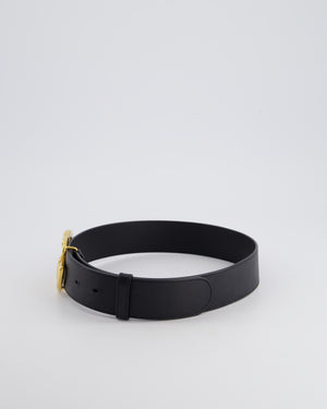 Gucci Black GG Logo Marmont Leather Belt Size 70cm