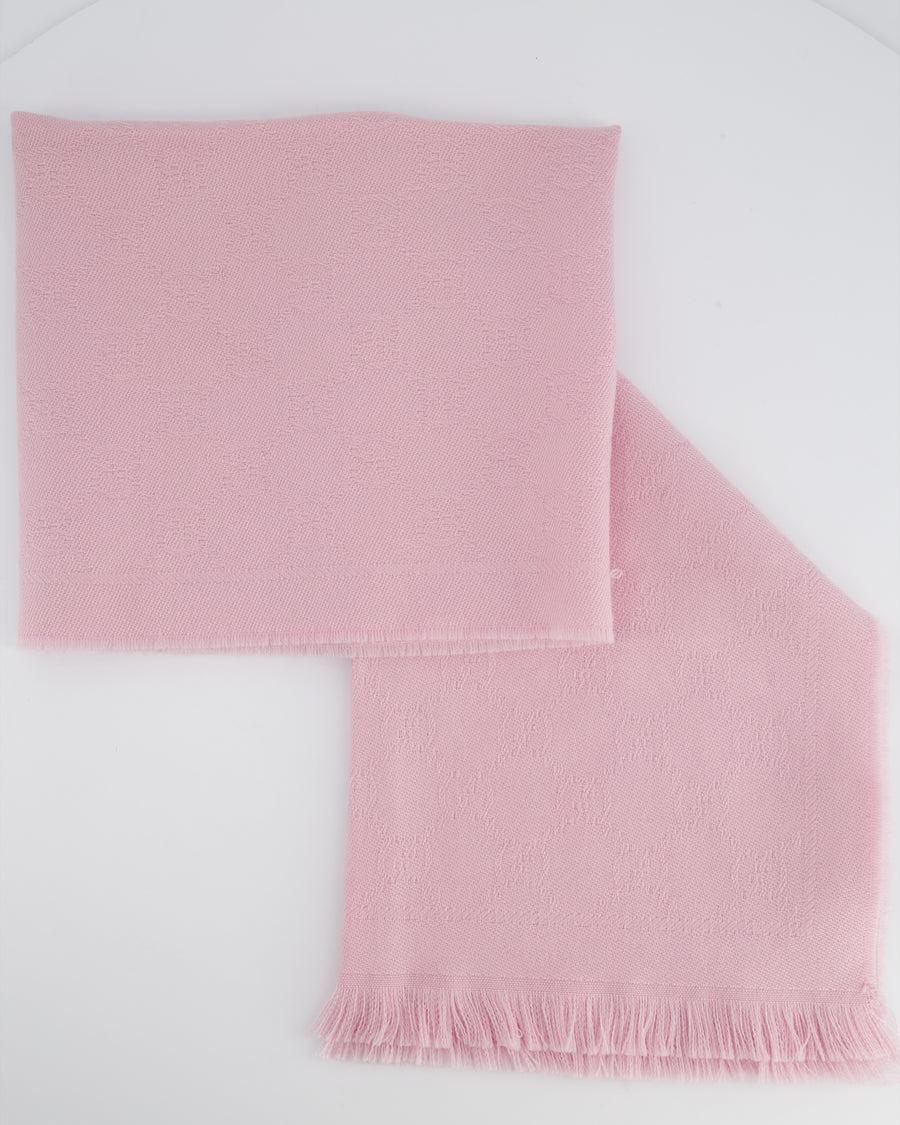 Gucci Pink Monogram Scarf 185x50cm