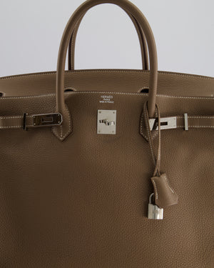 Hermès Birkin 40cm Bag in Etoupe Togo Leather with Palladium Hardware