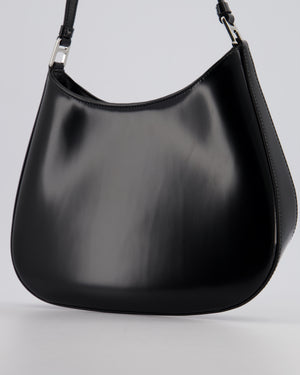 Prada Black Cleo Brushed Leather Shoulder Bag RRP £2400