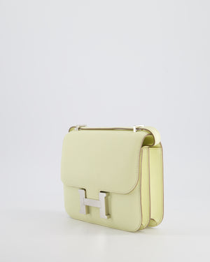 *FIRE PRICE* Hermès Constance III Mini Miroir 18cm Bag in Jaune Milton Epsom Leather with Palladium Hardware