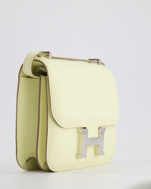 *FIRE PRICE* Hermès Constance III Mini Miroir 18cm Bag in Jaune Milton Epsom Leather with Palladium Hardware