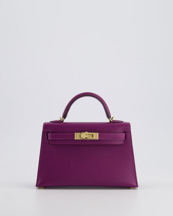 *HOT* Hermès HSS Mini Kelly II Bag 20cm in Anemone and Rose & Tyrien Epsom Leather with Permabrass Hardware