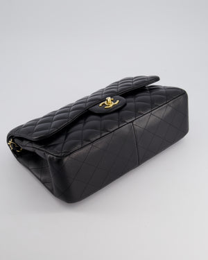 Chanel Black Jumbo Classic Double Flap Bag in Lambskin with Gold Hardware Bag