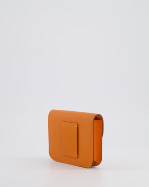 Hermès Constance Slim Belt Wallet Bag in Orange Epsom Leather with Palladium Hardware