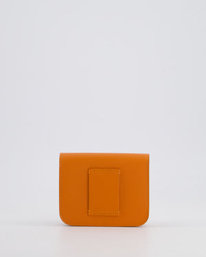 Hermès Constance Slim Belt Wallet Bag in Orange Epsom Leather with Palladium Hardware