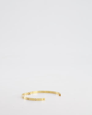 Cartier Yellow Gold Small Love Bracelet with 6 Diamonds Size 16 RRP £6,750