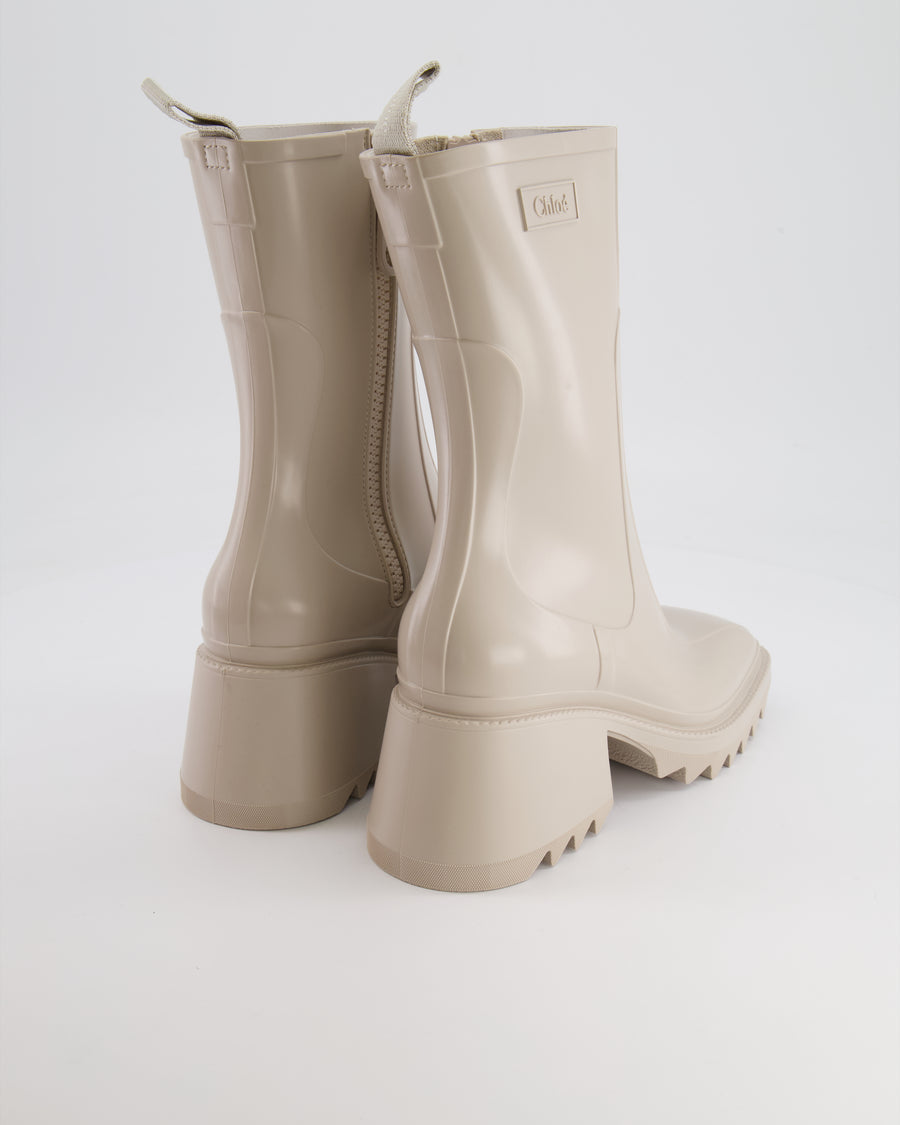 Chloé Beige Nomad Betty Rain Boots Size EU 38 RRP £420