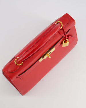 Hermès Kelly 28cm Sellier Bag in Rouge Casaque Epsom Leather with Gold Hardware