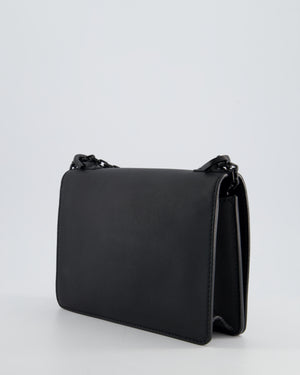 *FIRE PRICE* Christian Dior Black Matte J'Adior Medium Flap Bag in Smooth Calfskin Leather with Black Hardware