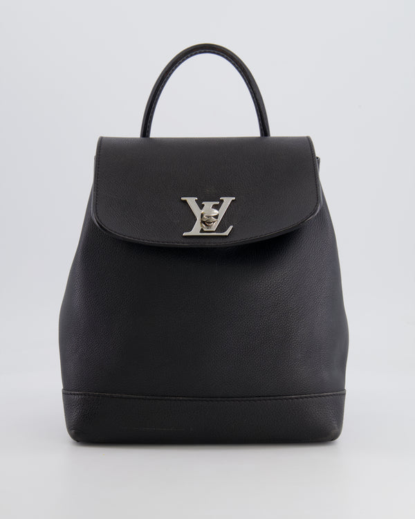 *FIRE PRICE* Louis Vuitton Black Leather Lockme Backpack Bag with Silver Logo Detail RRP £2,290