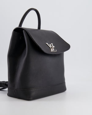 *FIRE PRICE* Louis Vuitton Black Leather Lockme Backpack Bag with Silver Logo Detail RRP £2,290