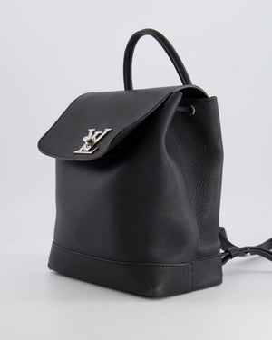 *FIRE PRICE* Louis Vuitton Black Leather Lockme Backpack Bag with Silver Logo Detail RRP £2,290