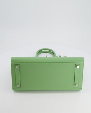 *RARE* Hermes Birkin 30cm Sellier Bag in Vert Criquet Epsom Leather with Palladium Hardware