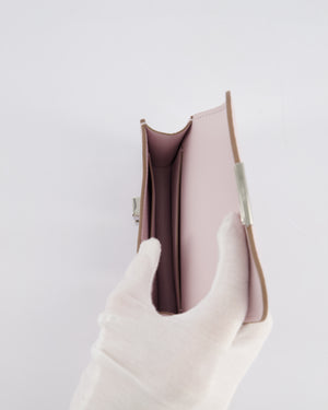 Hermès Constance Slim Belt Wallet Bag in Mauve Pale Evercolor Leather with Palladium Hardware