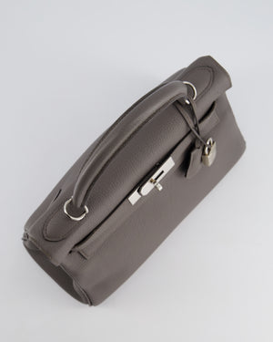 Hermès Kelly Retourne 28cm Bag in Gris Etain Togo Leather with Palladium Hardware