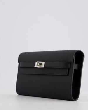 Hermès Kelly To Go Bag in Black Epsom Leather with Palladium Hardware