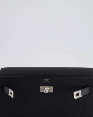 Hermès Kelly To Go Bag in Black Epsom Leather with Palladium Hardware