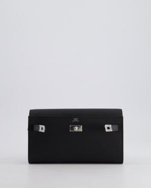 Hermès Kelly To Go Bag in Black Epsom Leather with Palladium Hardware