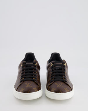 Louis Vuitton Brown Monogram Frontrow Trainers with Gold Logo EU 37.5 RRP £765