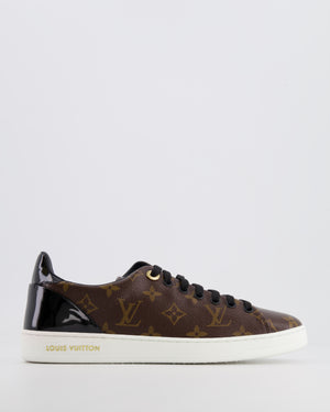 Louis Vuitton Brown Monogram Frontrow Trainers with Gold Logo EU 37.5 RRP £765