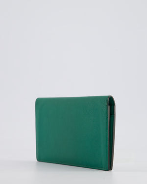 Hermès Citizen Twill Long Wallet in Vert Vertigo Evercolour Leather RRP £1,410