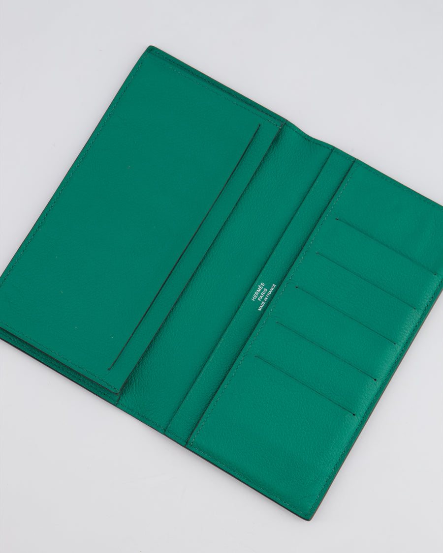 Hermès Citizen Twill Long Wallet in Vert Vertigo Evercolour Leather RRP £1,410