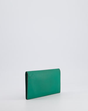 Hermès Citizen Twill Long Wallet in Vert Vertigo Evercolour Leather RRP £1,410