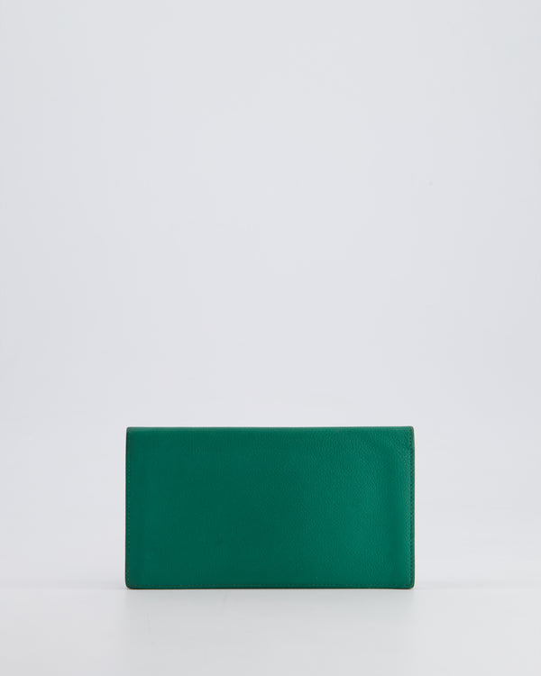 Hermès Citizen Twill Long Wallet in Vert Vertigo Evercolour Leather RRP £1,410