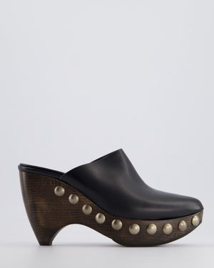 Alaïa Black Studded "Le Sabot" Mules Size EU 39