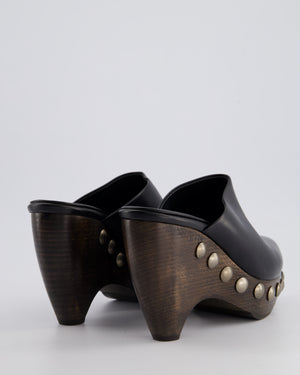 Alaïa Black Studded "Le Sabot" Mules Size EU 39