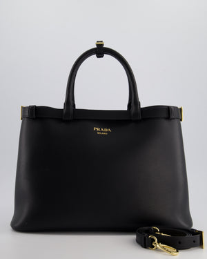 *RARE* Prada Medium Black Leather Buckle Belt Bag with Strap in Gold Hardware RRP - £3,600