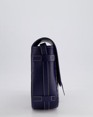 Goyard Navy Blue Belvedere Messenger Bag in Goyardine Canvas & Calfskin Leather