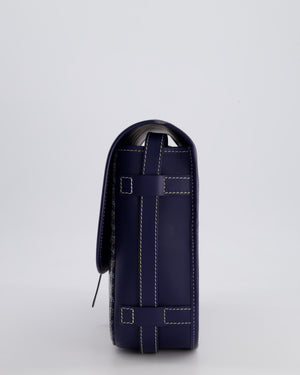 Goyard Navy Blue Belvedere Messenger Bag in Goyardine Canvas & Calfskin Leather