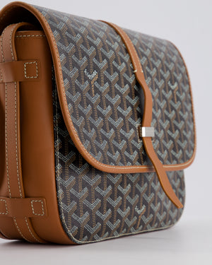 Goyard Brown & Black Belvedere Messenger Bag PM in Goyardine Canvas and Calfskin Leather