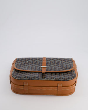 Goyard Brown & Black Belvedere Messenger Bag PM in Goyardine Canvas and Calfskin Leather