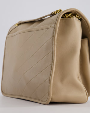 *HOT* Saint Laurent Beige Niki Medium YSL Leather Shoulder Bag in Calfskin Leather with Gold Hardware RRP £2,430