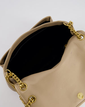 *HOT* Saint Laurent Beige Niki Medium YSL Leather Shoulder Bag in Calfskin Leather with Gold Hardware RRP £2,430