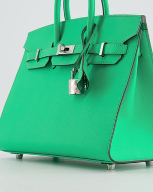 *RARE* Hermès Birkin Sellier Bag 25cm in Vert Comics Epsom Leather with Palladium Hardware