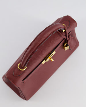 Hermès Kelly 25cm Retourne Bag in Rouge H Togo Leather with Gold Hardware