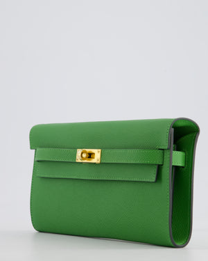 Hermès Kelly To Go Bag in Vert Yucca Epsom Leather Palladium Hardware