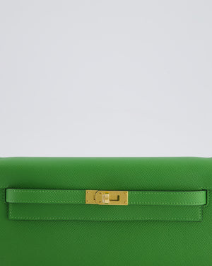 Hermès Kelly To Go Bag in Vert Yucca Epsom Leather Palladium Hardware