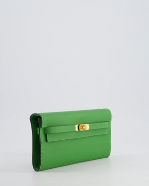 Hermès Kelly To Go Bag in Vert Yucca Epsom Leather Palladium Hardware