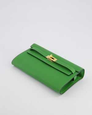 Hermès Kelly To Go Bag in Vert Yucca Epsom Leather Palladium Hardware