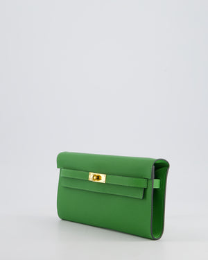 Hermès Kelly To Go Bag in Vert Yucca Epsom Leather Palladium Hardware