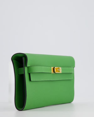 Hermès Kelly To Go Bag in Vert Yucca Epsom Leather Palladium Hardware