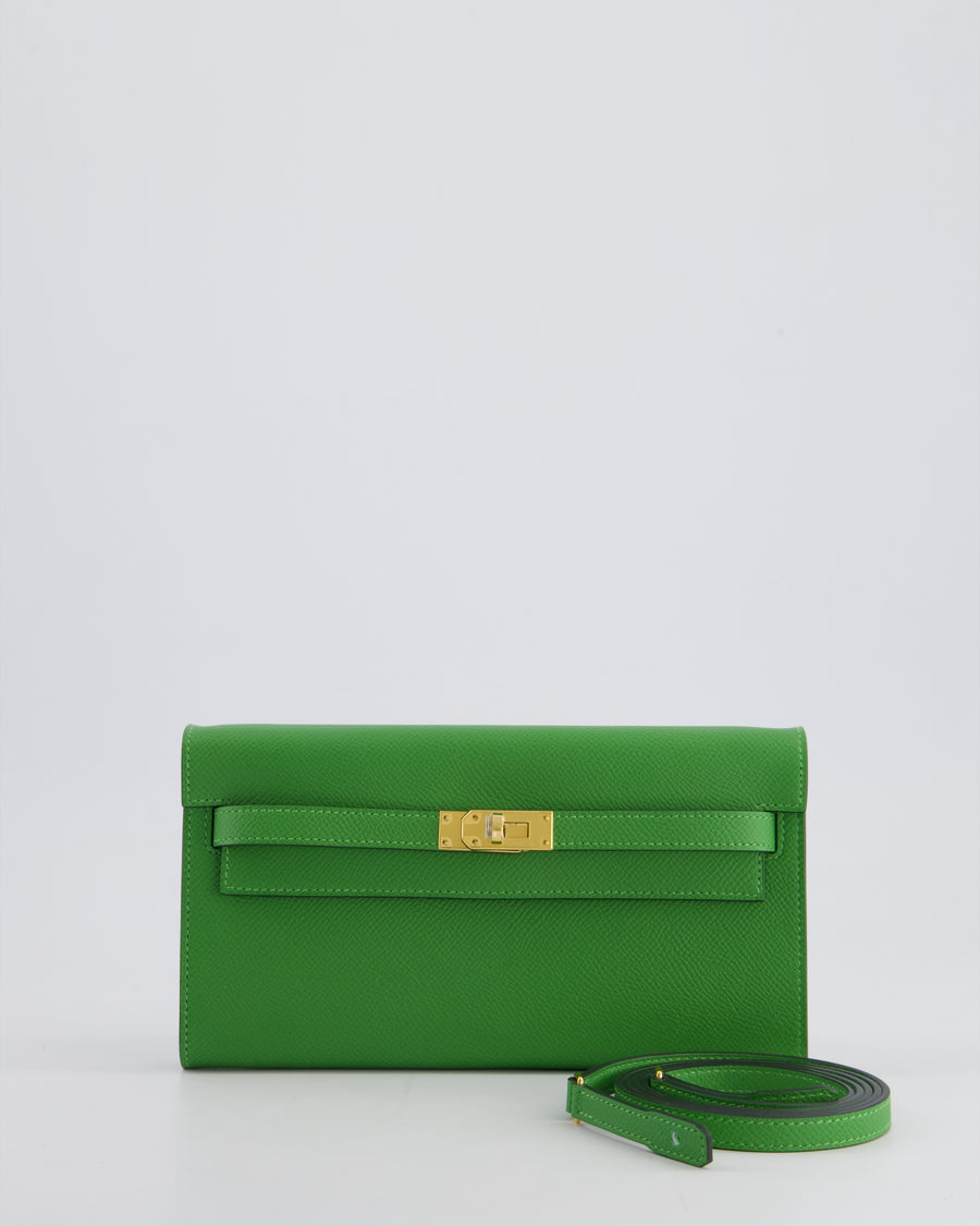 Hermès Kelly To Go Bag in Vert Yucca Epsom Leather Palladium Hardware