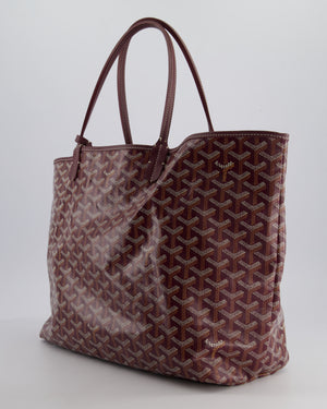 Goyard Saint Louis PM Burgundy Shoulder Tote Bag